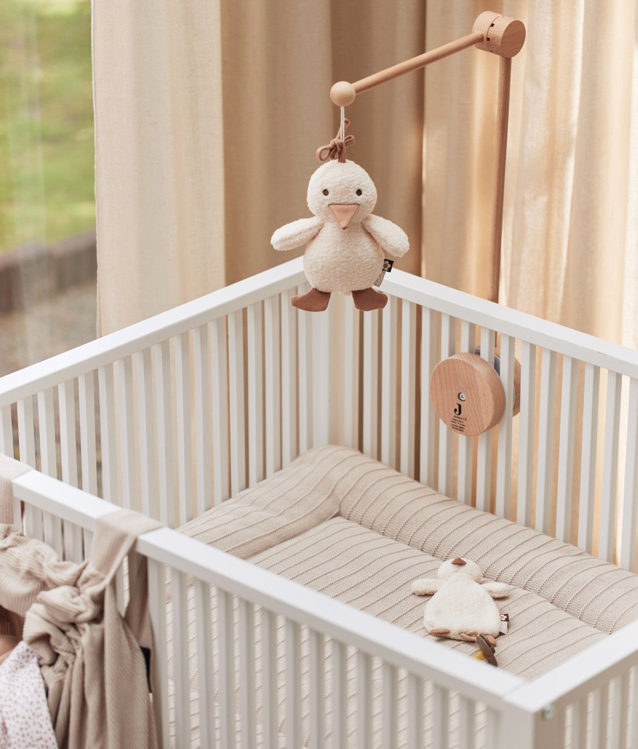 Krabbeldecke 'Pure' Knit Beige von Jollein
