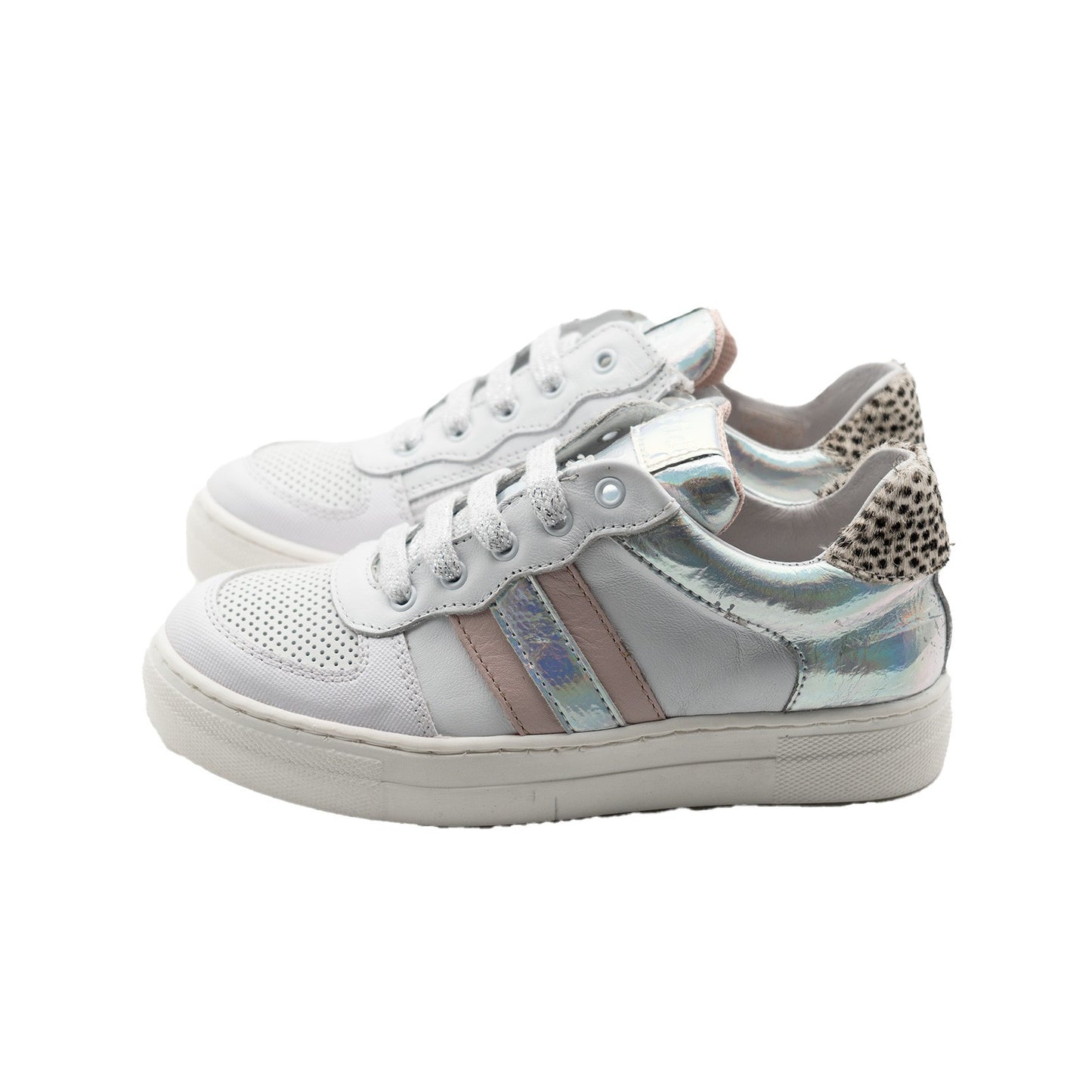 Clic weißer Sneaker mit Streifen