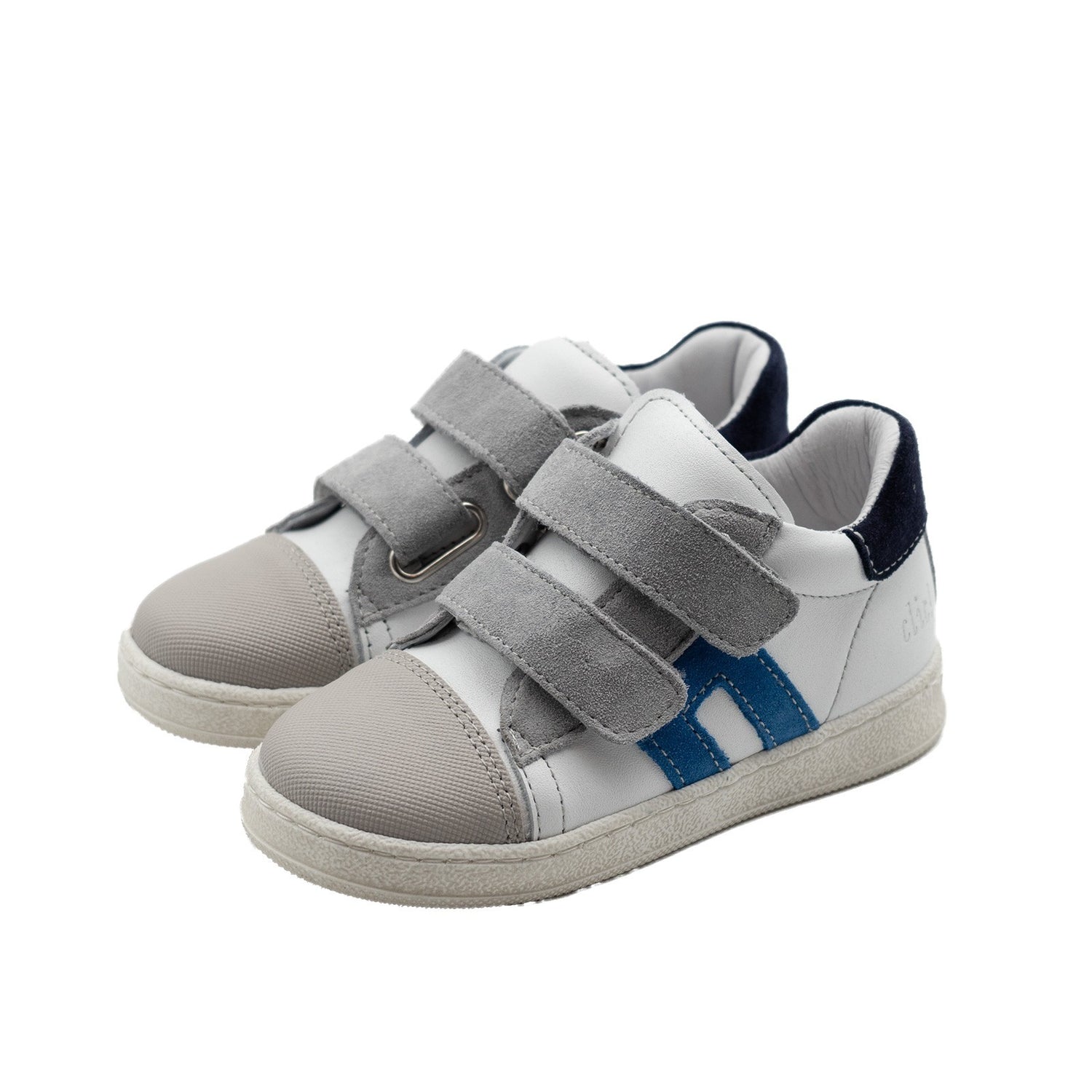 Clic! Sneaker weiß mit blauen Streifen