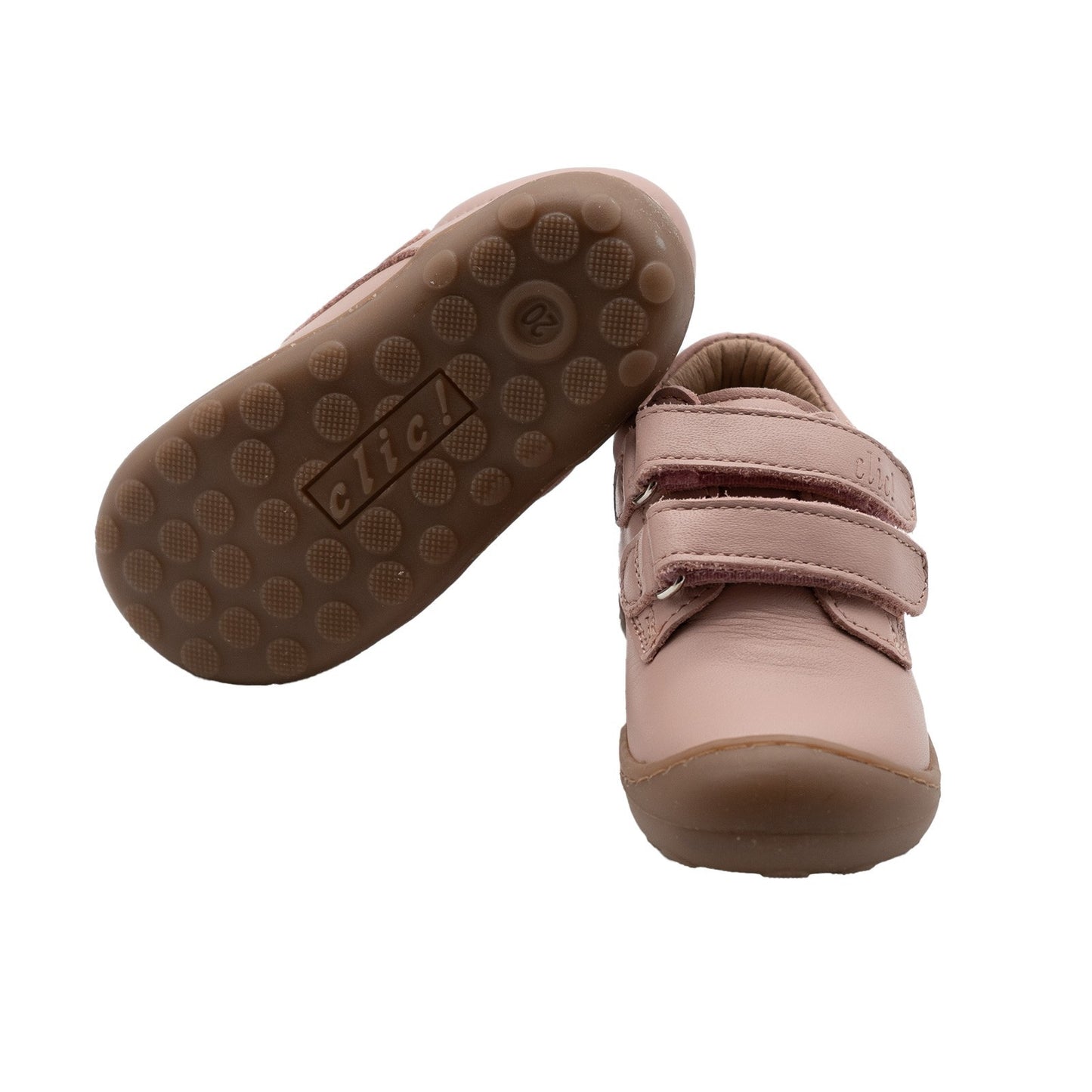 Clic! Lauflernschuh in Rosa zum Kletten