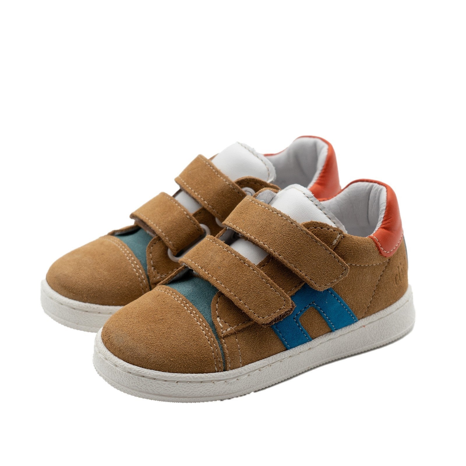 Clic! Sneaker Braun mit blauen Streifen