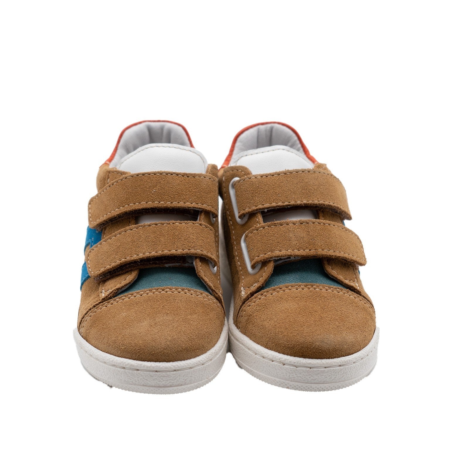 Clic! Sneaker Braun mit blauen Streifen