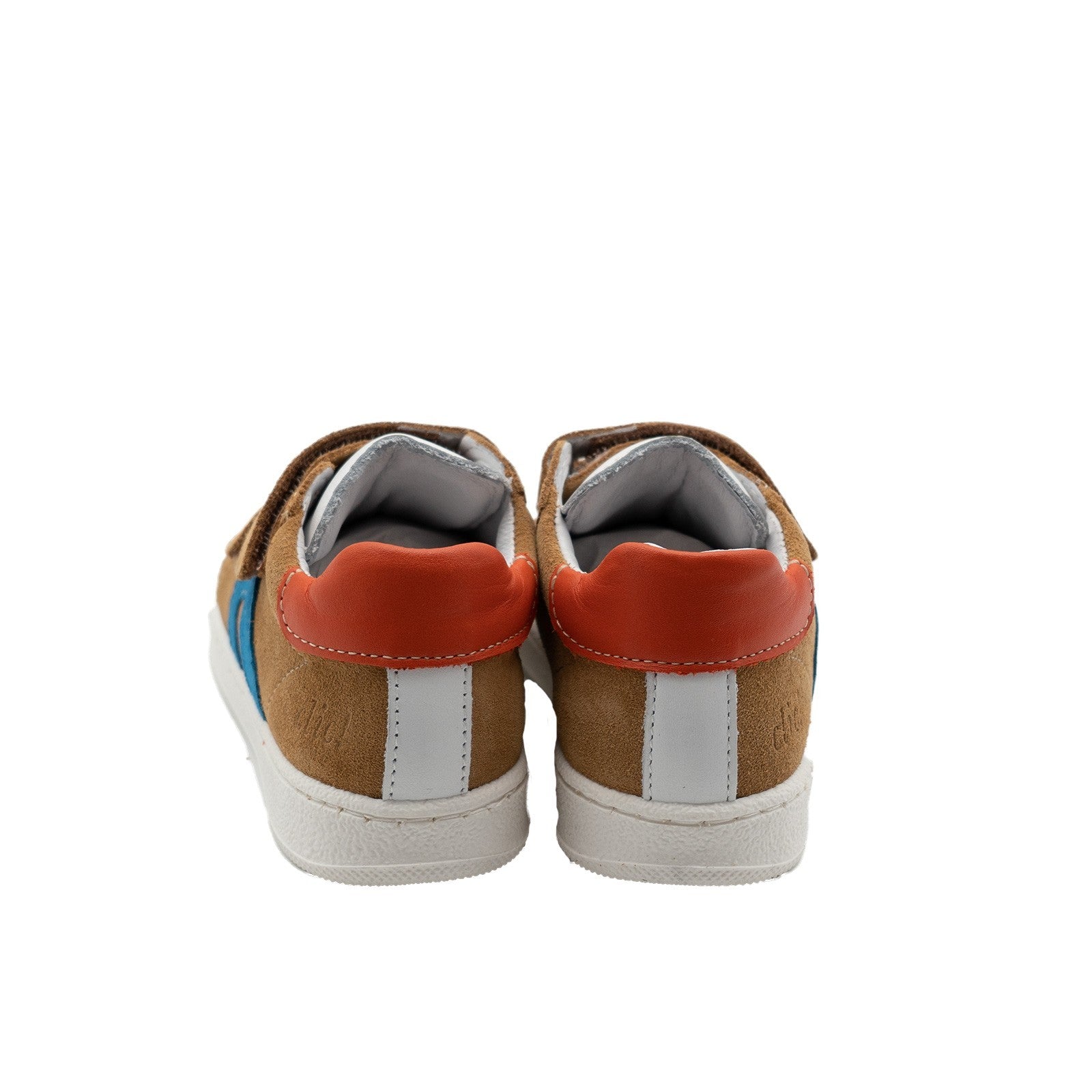 Clic! Sneaker Braun mit blauen Streifen
