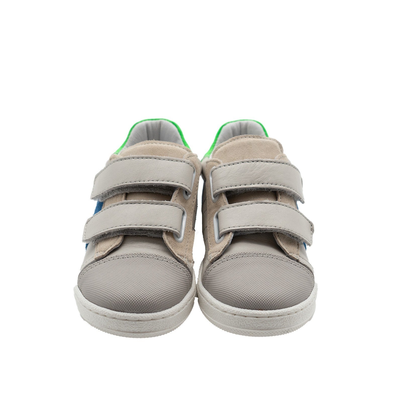 Clic! Sneaker Beige mit blauen Streifen