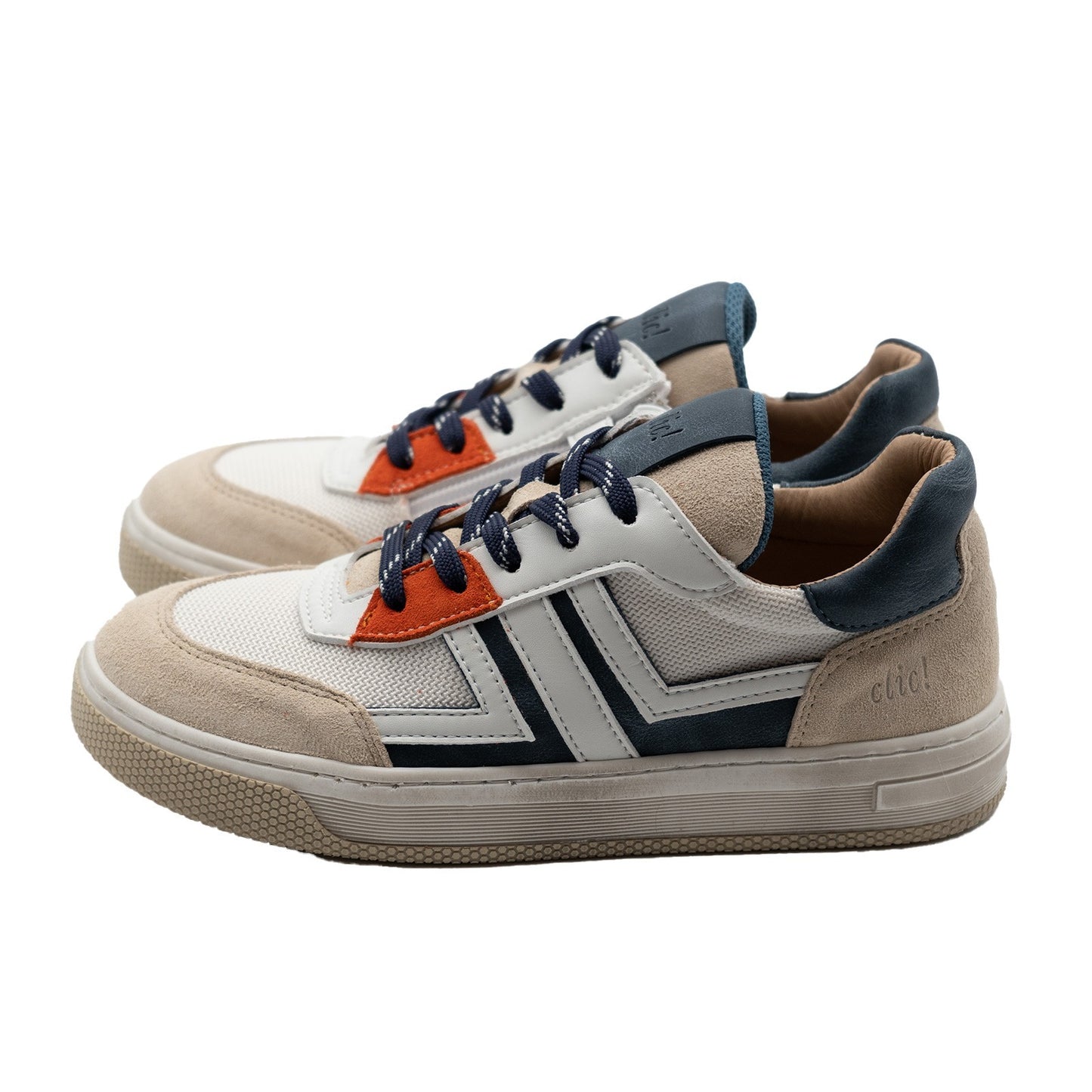 Clic! Sneaker in Beige-Blau