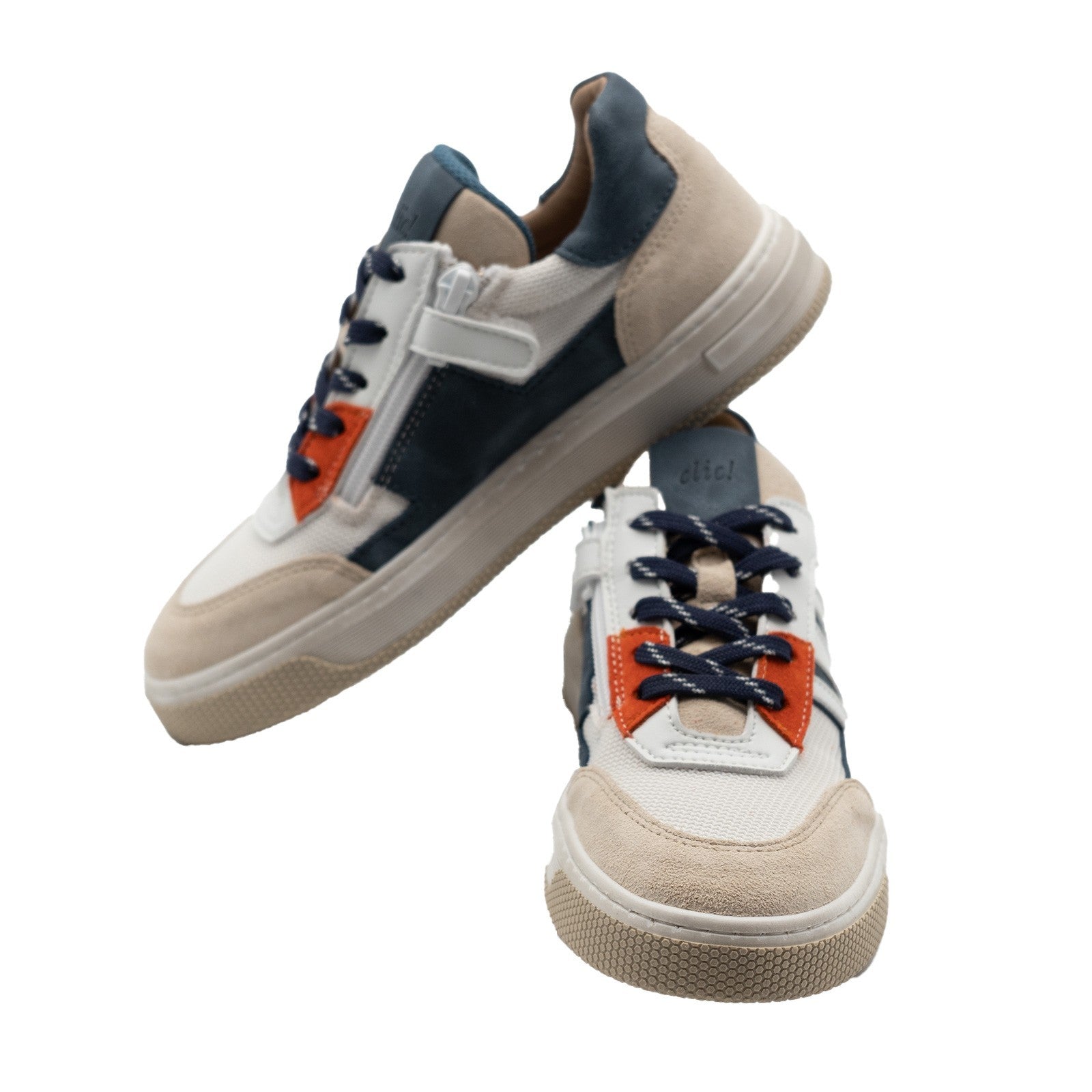 Clic! Sneaker in Beige-Blau