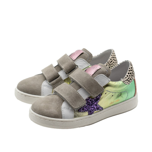 Clic! Sneaker in grau mit Glitzer