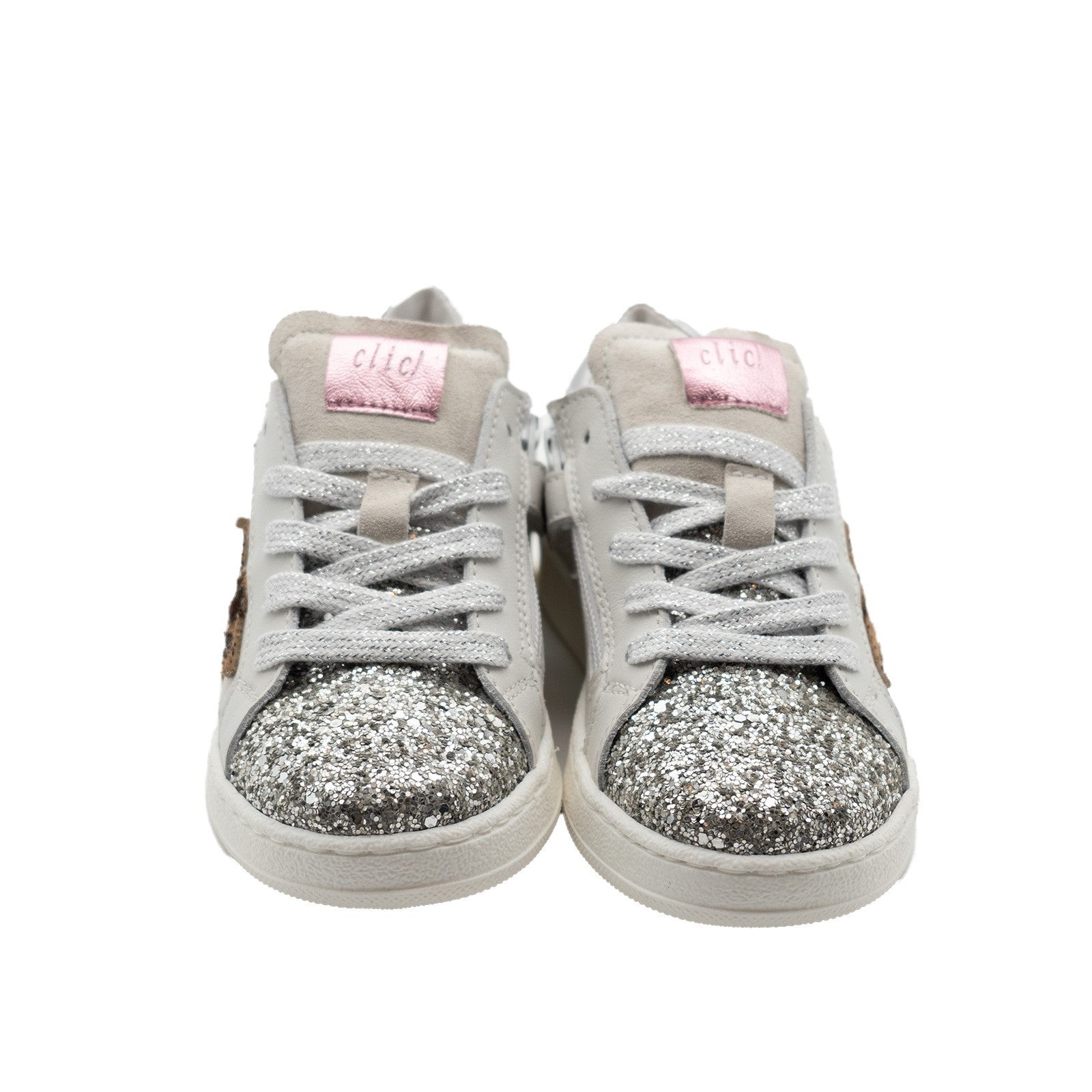 Clic! Sneaker Glitzer mit Animalprint Stern