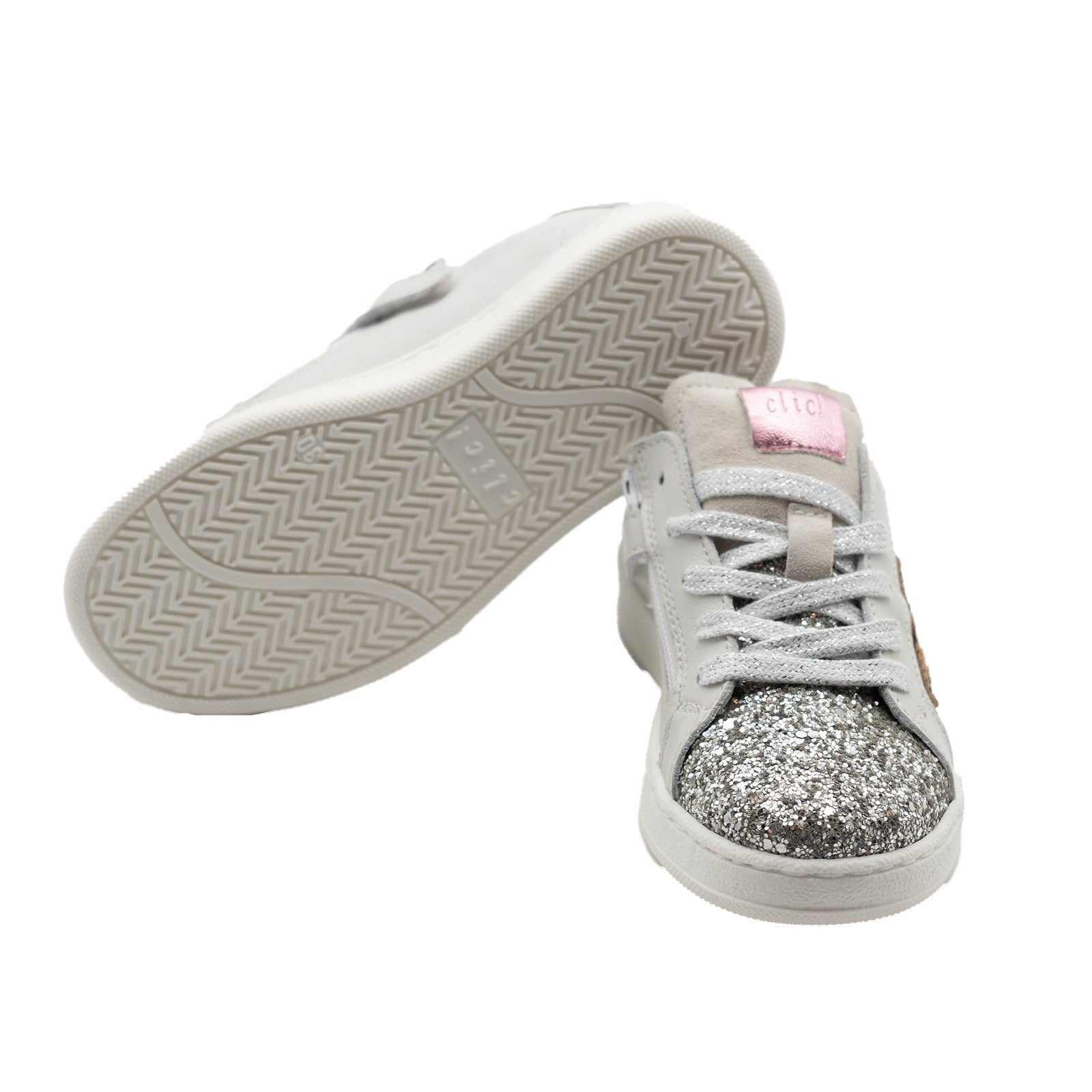 Clic! Sneaker Glitzer mit Animalprint Stern