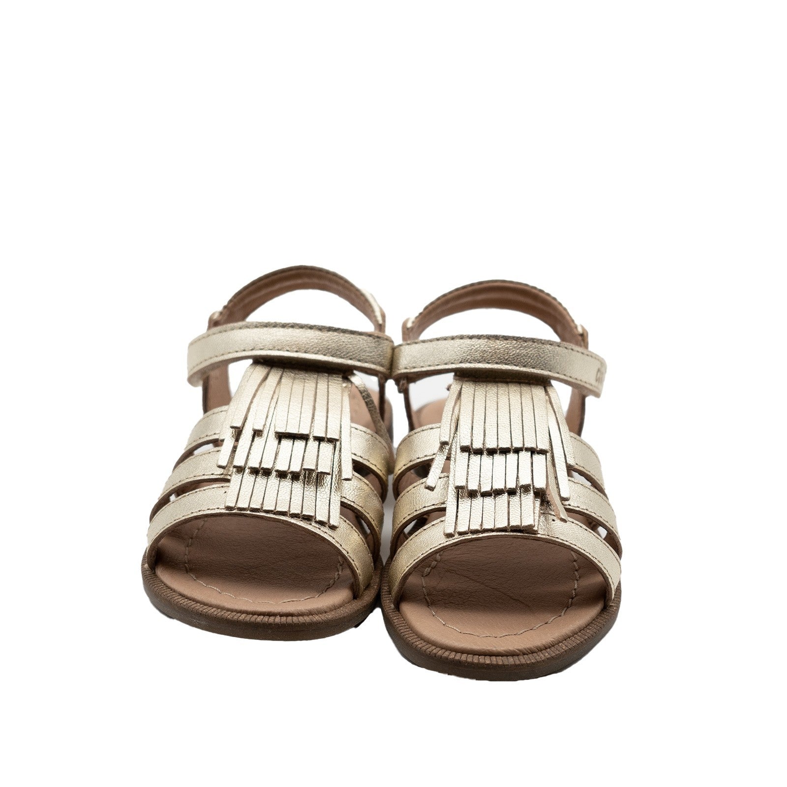 Clic! Fransensandale in gold
