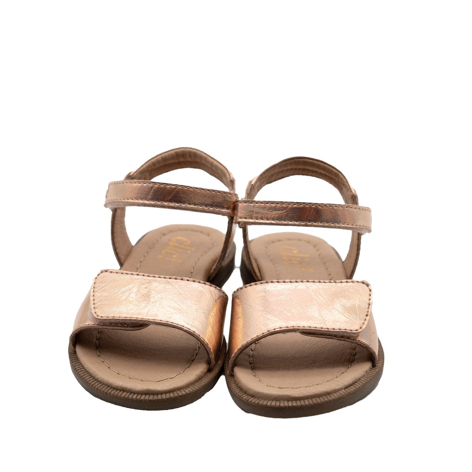 Clic! Sandale spiegelndes Rosegold