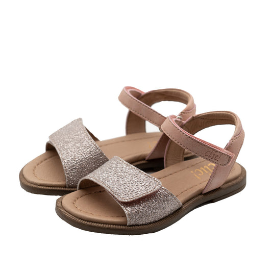 Clic! Sandale mit Glitzer in Rosa