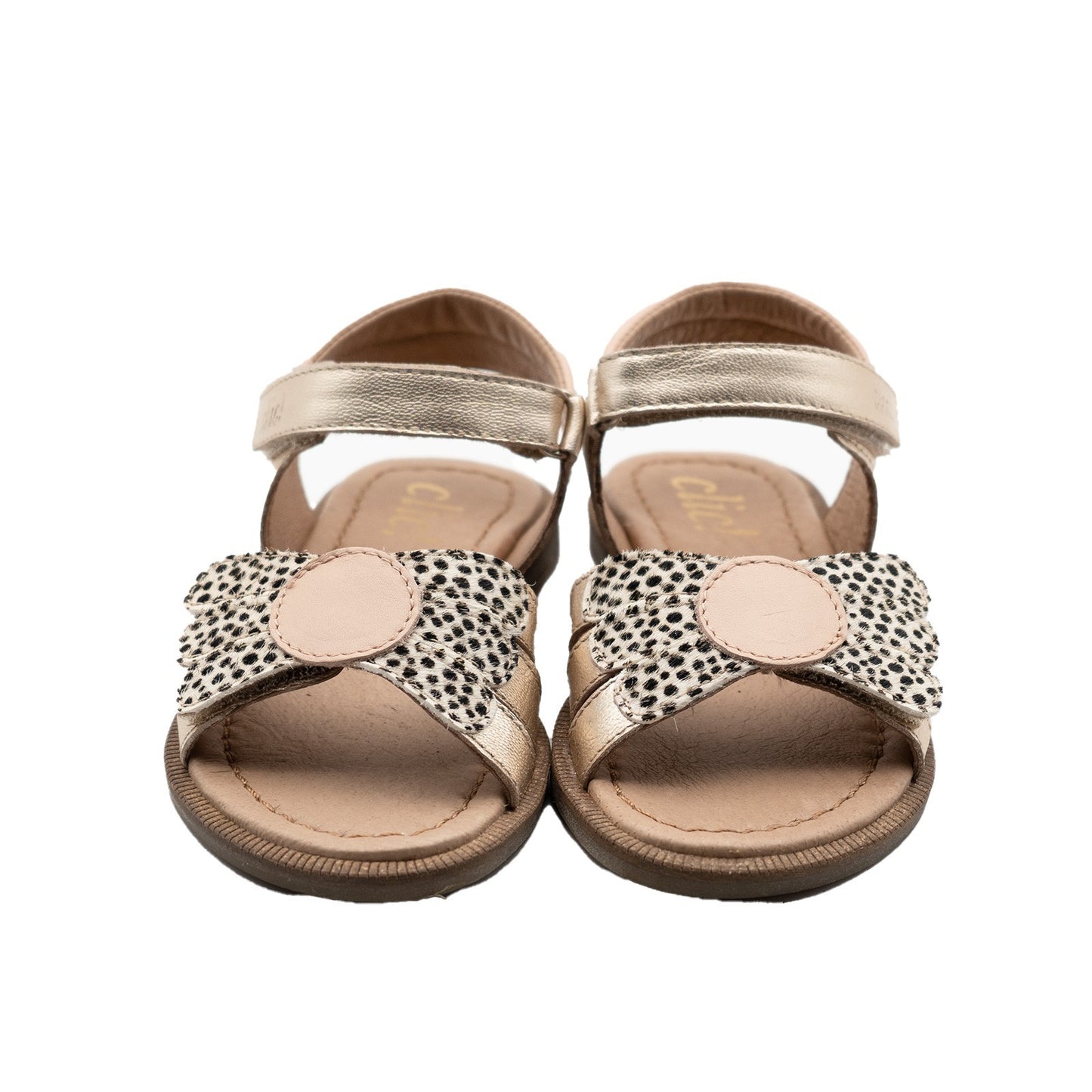 Clic Sandale mit Flügel und Animalprint