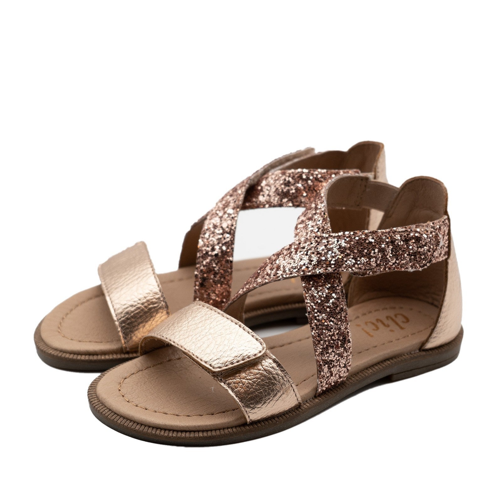 Clic Sandale verstellbar in rosegold