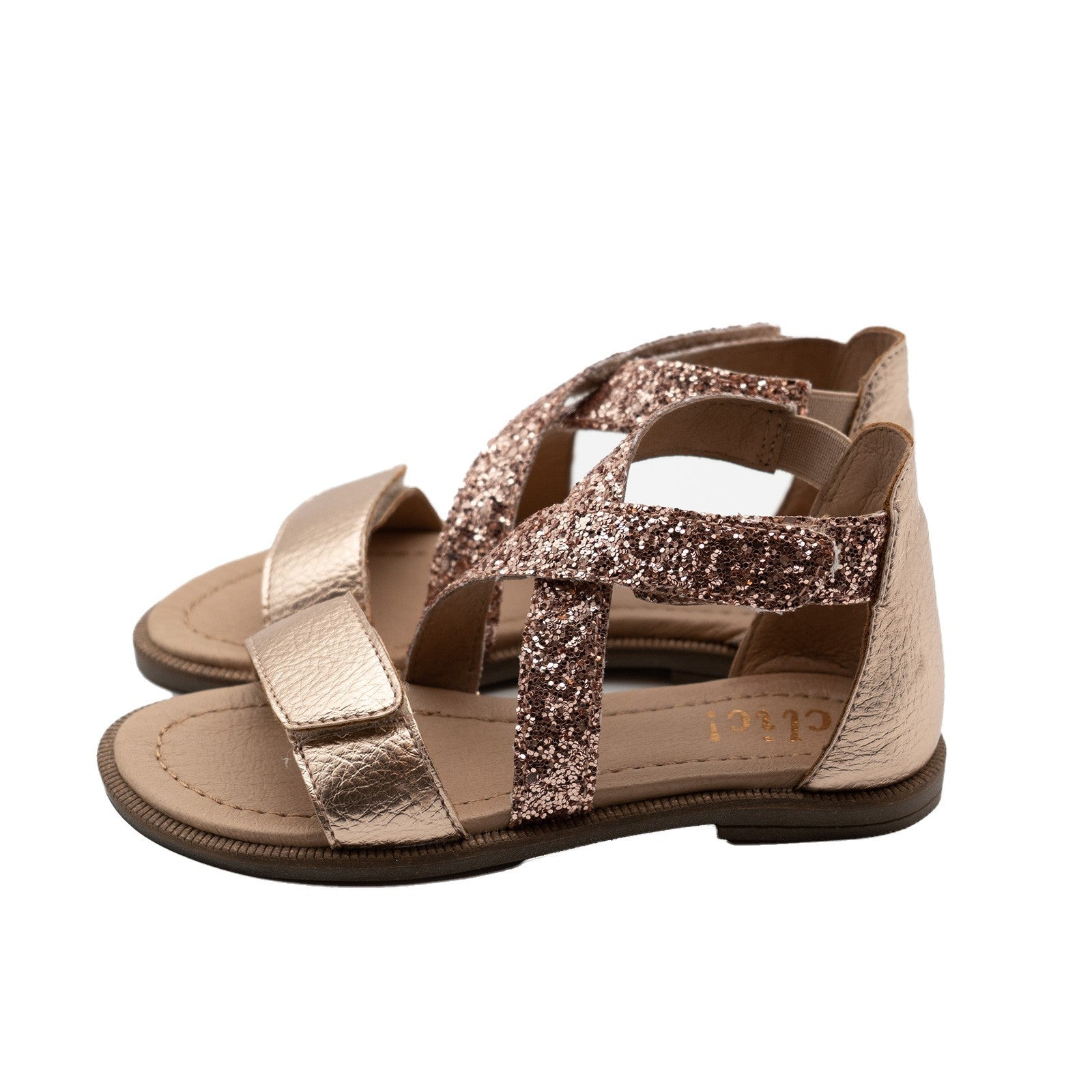 Clic Sandale verstellbar in rosegold